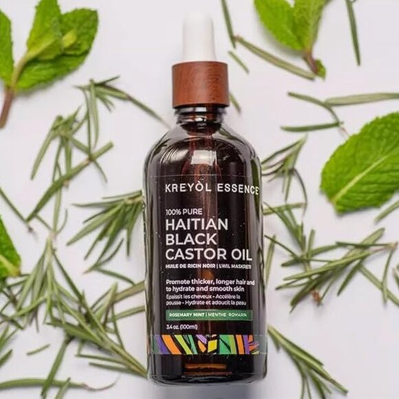 Kreyol Essence Pure Haitian Black Castor Oil Skin Hair Scalp Care - Picture 4 of 6